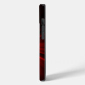 3D Skull in Ggloed Fire Case-Mate iPhone Case (Achterkant / Links)