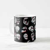 3D Skulls: Aangepaste koffie-Mok Koffiemok (Voorkant links)
