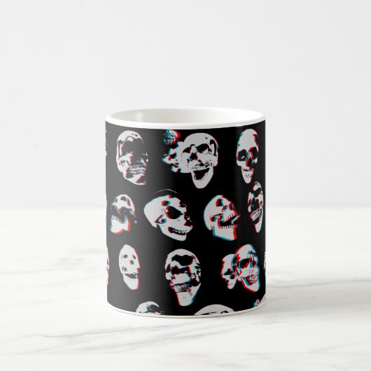 3D Skulls: Aangepaste koffie-Mok Koffiemok (Center)