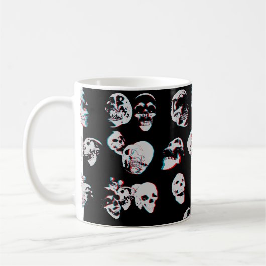 3D Skulls: Aangepaste koffie-Mok Koffiemok (Links)