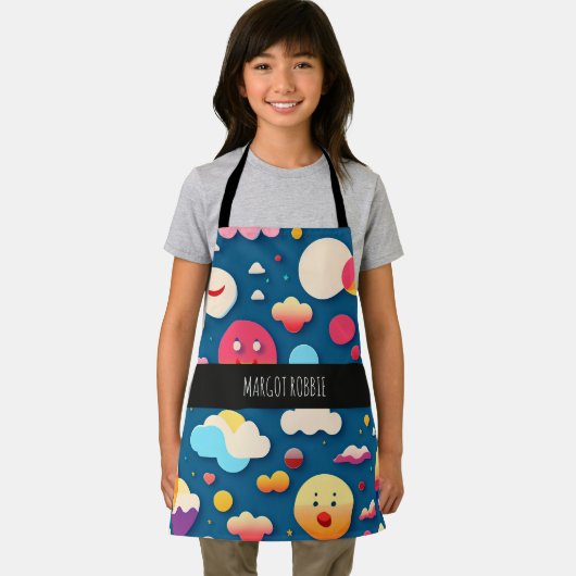 3D Smile Circles Regenboog Patroon Schort (Insitu)