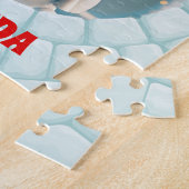 3D Sneeuwman Kerst Gepersonaliseerde Kinderen Legpuzzel (Zijkant)