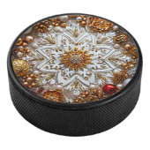 3D-sneeuwvlokversiering Hockey Puck (3/4)