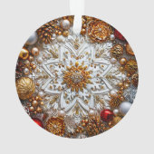 3D-sneeuwvlokversiering Ornament (achterkant)