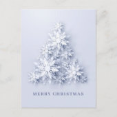 3D Snowflakes kerstboombegroeting Kaart (Voorkant)