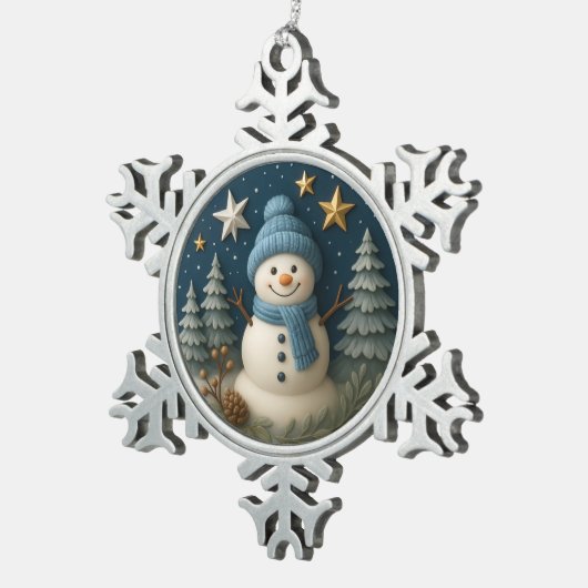 3d Snowman Christmas Gift Ornament (Rechts)