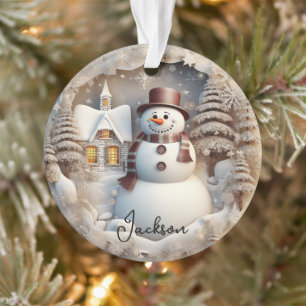 3D Snowman kerstversiering Ornament