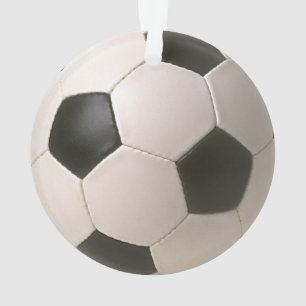 3D Soccerball Black White Football Ornament