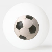 3D Soccerball Black White Football Pingpongbal (Voorkant)