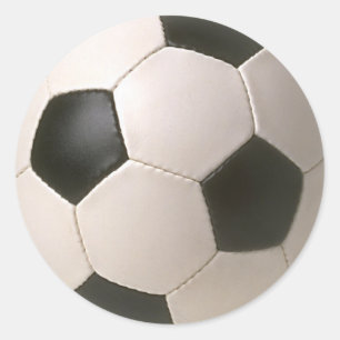 3D Soccerball Black White Football Ronde Sticker