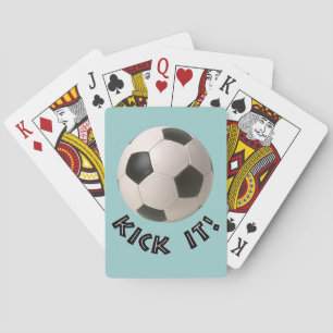 3D Soccerball Sport Kick Speelkaarten