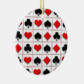 3D-speelkaartpatroon Keramisch Ornament (Rechts)