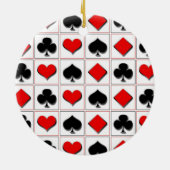 3D-speelkaartpatroon Keramisch Ornament (Achterkant)