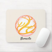 3D Sphere Eastern Design Namaste Muismat (Met muis)