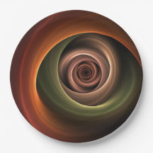 3D-spiraal Abstracte warme kleuren moderne fractal