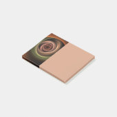 3D-spiraal abstracte warme kleuren moderne fractal Post-it® Notes (Schuin)