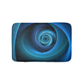 3D Spiraal Blauwe Kleuren Moderne Abstracte Fracta Badmat (Voorkant)