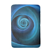 3D Spiraal Blauwe Kleuren Moderne Abstracte Fracta Badmat (Voorkant Verticaal)