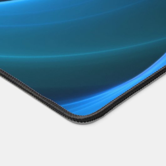 3D Spiraal Blauwe Kleuren Moderne Abstracte Fracta Bureaumat (Hoek)