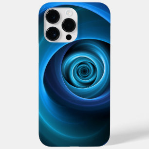 3D Spiraal Blauwe Kleuren Moderne Abstracte Fracta Case-Mate iPhone 14 Pro Max Hoesje
