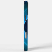 3D Spiraal Blauwe Kleuren Moderne Abstracte Fracta Case-Mate iPhone Case (Achterkant / Rechts)