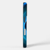 3D Spiraal Blauwe Kleuren Moderne Abstracte Fracta Case-Mate iPhone Case (Achterkant / Rechts)