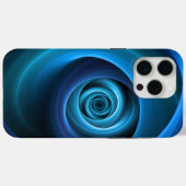 3D Spiraal Blauwe Kleuren Moderne Abstracte Fracta Case-Mate iPhone Case (Achterkant (horizontaal))