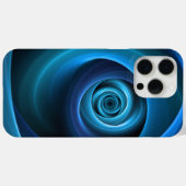 3D Spiraal Blauwe Kleuren Moderne Abstracte Fracta Case-Mate iPhone Case (Achterkant (horizontaal))