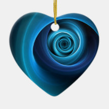 3D Spiraal Blauwe Kleuren Moderne Abstracte Fracta