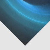 3D Spiraal Blauwe Kleuren Moderne Abstracte Fracta Tissuepapier (Detail)