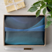 3D Spiraal Blauwe Kleuren Moderne Abstracte Fracta Tissuepapier (Geschenk)