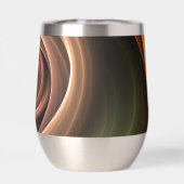 3D Spiral Abstract Warm Colors Modern Fractal Art (Achterkant)