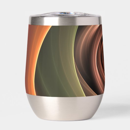 3D Spiral Abstract Warm Colors Modern Fractal Art (Voorkant)