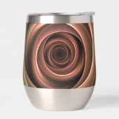 3D Spiral Abstract Warm Colors Modern Fractal Art (Links)