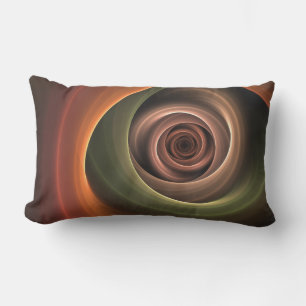 3D Spiral Abstract Warm Colors Modern Fractal Art Buitenkussen