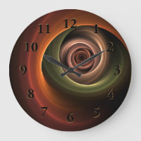 3D Spiral Abstract Warm Colors Modern Fractal Art