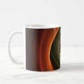 3D Spiral Abstract Warm Colors Modern Fractal Art Koffiemok (Links)