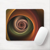 3D Spiral Abstract Warm Colors Modern Fractal Art Muismat (Met muis)