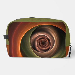 3D Spiral Abstract Warm Colors Modern Fractal Art Toilettasje