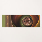 3D Spiral Abstract Warm Colors Modern Fractal Name Yogamat (Voorkant (horizontaal))