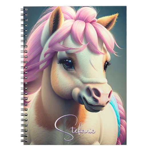 3D Spirit Pony 1 Notitieboek (Voorkant)