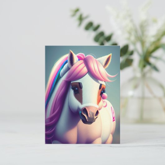 3D Spirit Pony 2 Briefkaart (Staand voorkant)