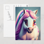 3D Spirit Pony 2 Briefkaart (Voorkant / Achterkant)