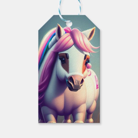 3D Spirit Pony 2 Cadeaulabel (Voorkant)