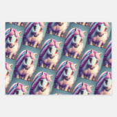 3D Spirit Pony 2 Inpakpapier Vel (Voorkant 3)