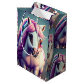 3D Spirit Pony 2 Medium Cadeauzakje (Achterkant Gekanteld)