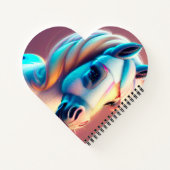 3D Spirit Pony 3 Hart Notitieboek (Achterkant)