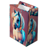 3D Spirit Pony 3 Medium Cadeauzakje (Achterkant Gekanteld)