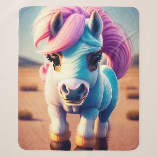3D Spirit Pony 4 Sherpa Deken (Voorkant)