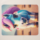 3D Spirit Pony 4 Sherpa Deken (Voorkant (horizontaal))